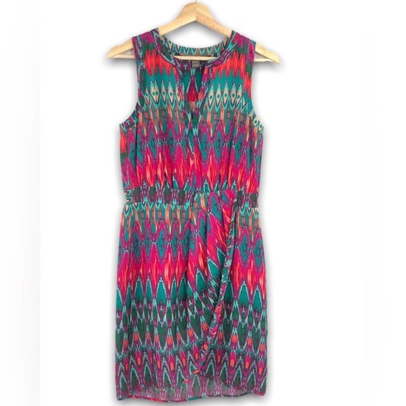 Anthropologie Charlie Jade Colorful Aztec Dress - M - Picture 2 of 8